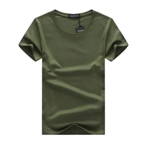 T-shirt Uni Vert Militaire