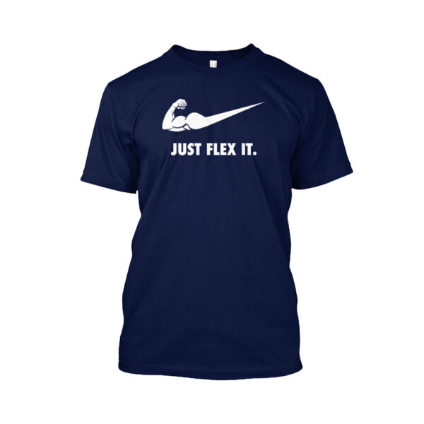 T-shirt Bleu Marine "Just Flex it"