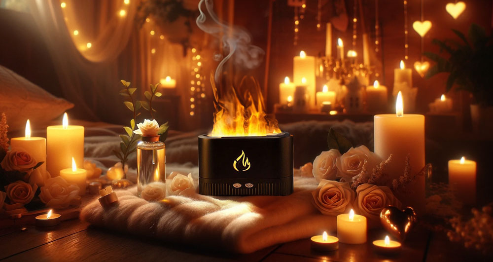 humidificateur flame aroma diffuser