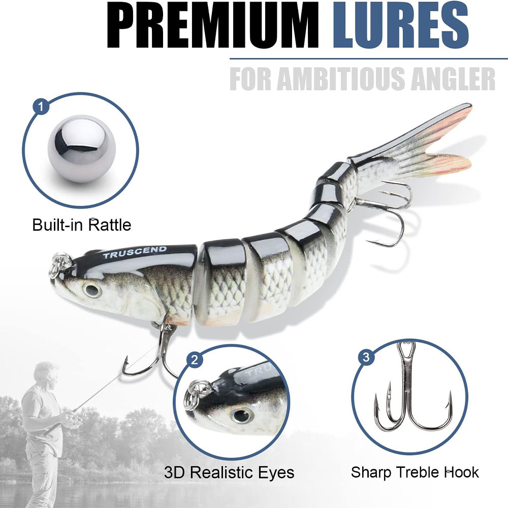 leurres durs articules swimbait truscend