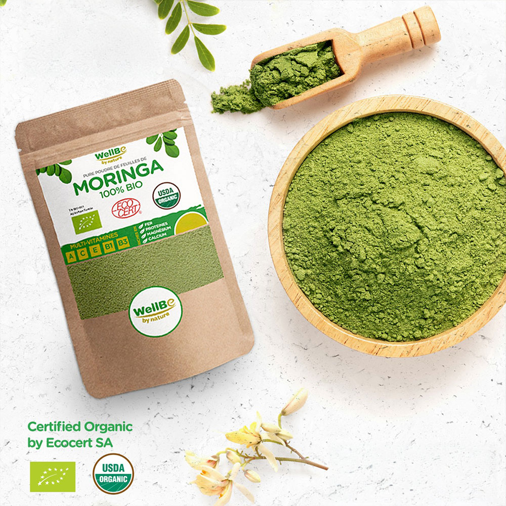 Poudre de Moringa 100% Bio