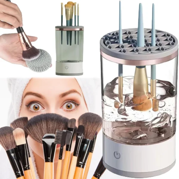 Nettoyeur Électrique Automatique pour Pinceaux de Maquillage – Efficace, Rapide et Hygiénique !