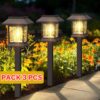 Pack 3 x Lampes Solaires de Jardin