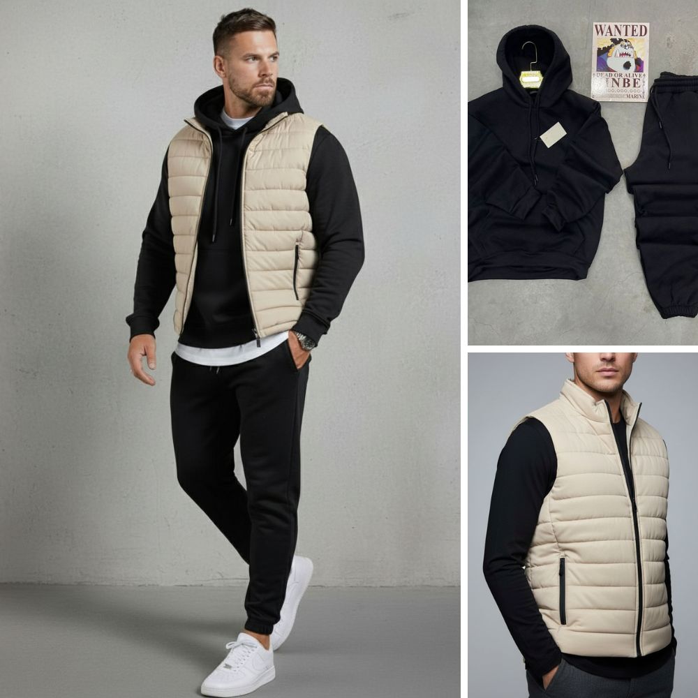 Pack Complet 3 Pièces (Gilet Doudoune + Ensemble Capuche & Jogging) REF0020